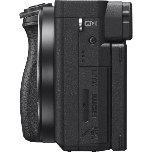 Sony a6400 4K Cámara Mirrorless Con Lente 16-50mm f/3.5-5.6 + Memoria 64Gb de 100Mb/s + Bolso