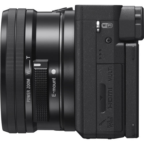 Sony a6400 4K Cámara Mirrorless Con Lente 16-50mm f/3.5-5.6 + Memoria 64Gb de 100Mb/s + Bolso
