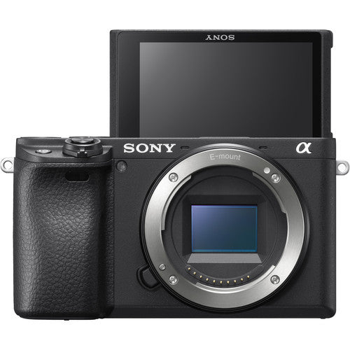 Sony a6400 4K Cámara Mirrorless Con Lente 16-50mm f/3.5-5.6 + Memoria 64Gb de 100Mb/s + Bolso
