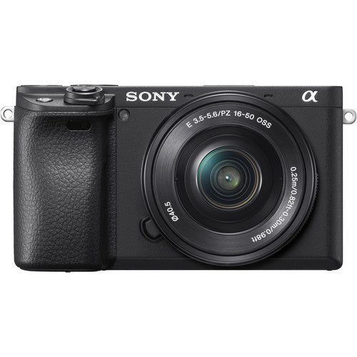 Sony a6400 4K Cámara Mirrorless Con Lente 16-50mm f/3.5-5.6 + Memoria 64Gb de 100Mb/s + Bolso