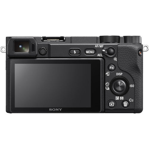 Sony a6400 4K Cámara Mirrorless Con Lente 16-50mm f/3.5-5.6 + Memoria 64Gb de 100Mb/s + Bolso