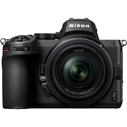 Cámara Nikon Z5 Mirrorless Full Frame Kit 24-50mm f/4-6.3 – Sensor de 24.3 MP, Estabilización de 5 Ejes, Video 4K y Doble Ranura SD