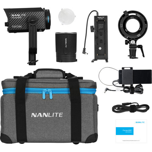 Nanlite Forza 60C RGBAC – Foco LED Profesional a Color de Alta Fidelidad con Montura Bowens