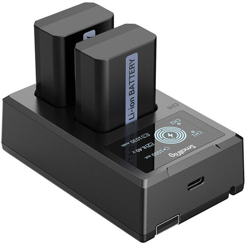 Cargador doble con 2 baterías SmallRig NP-FW50