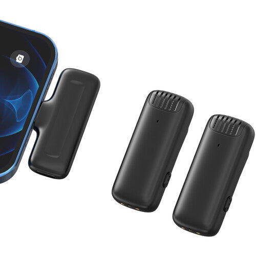 Sistema de Micrófonos Inalámbricos Ulanzi J12 Lightning – Audio Dual para iPhone con Estuche de Carga
