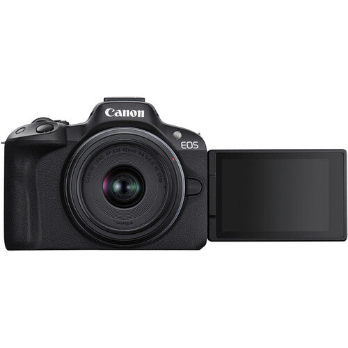 Cámara Mirrorless Canon EOS R50 + Lente RF-S 18-45mm | Combo Creadores con Memoria y Estuche