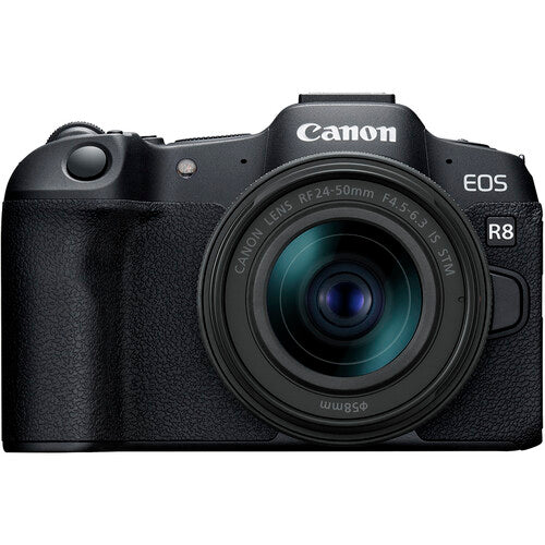 Cámara Canon EOS R8 Mirrorless Full Frame Kit 24-50mm f/4.5-6.3 IS STM – Potencia Profesional Compacta