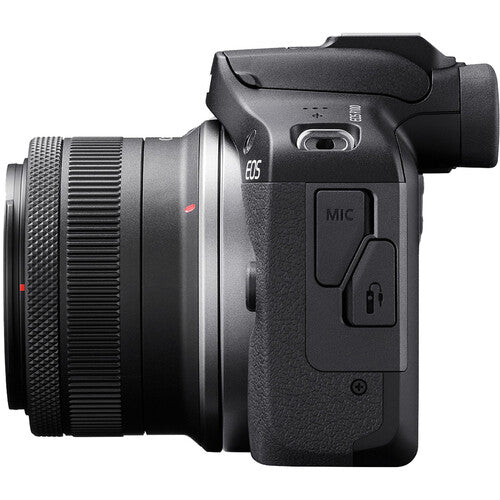 Cámara Canon EOS R100 Mirrorless – Sensor APS-C de 24.1 MP, Video 4K y Lente RF-S 18-45mm f/4.5-6.3 IS STM