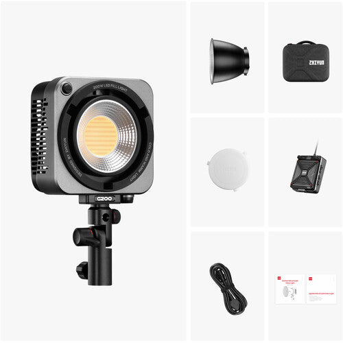 Zhiyun Molus G200 Bicolor – Potencia Profesional de 200W (300W Max) con Control Externo