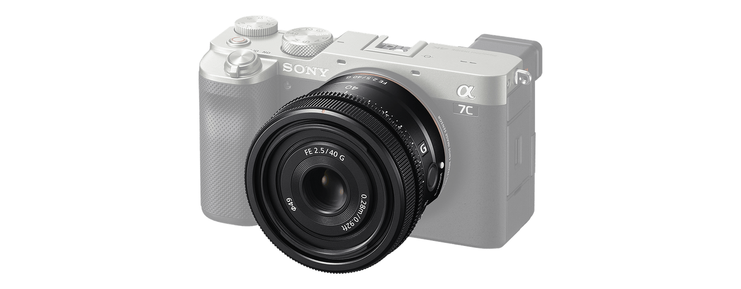 Lente Sony FE 40mm f/2.5 G | Ultra Compacto Pro Full Frame | Montura E