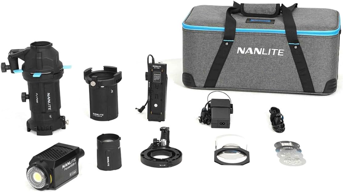 Nanlite Forza 60B II Kit | Luz LED Bicolor Profesional 2700–6500K con Proyector y Accesorios – EOA Tecnología