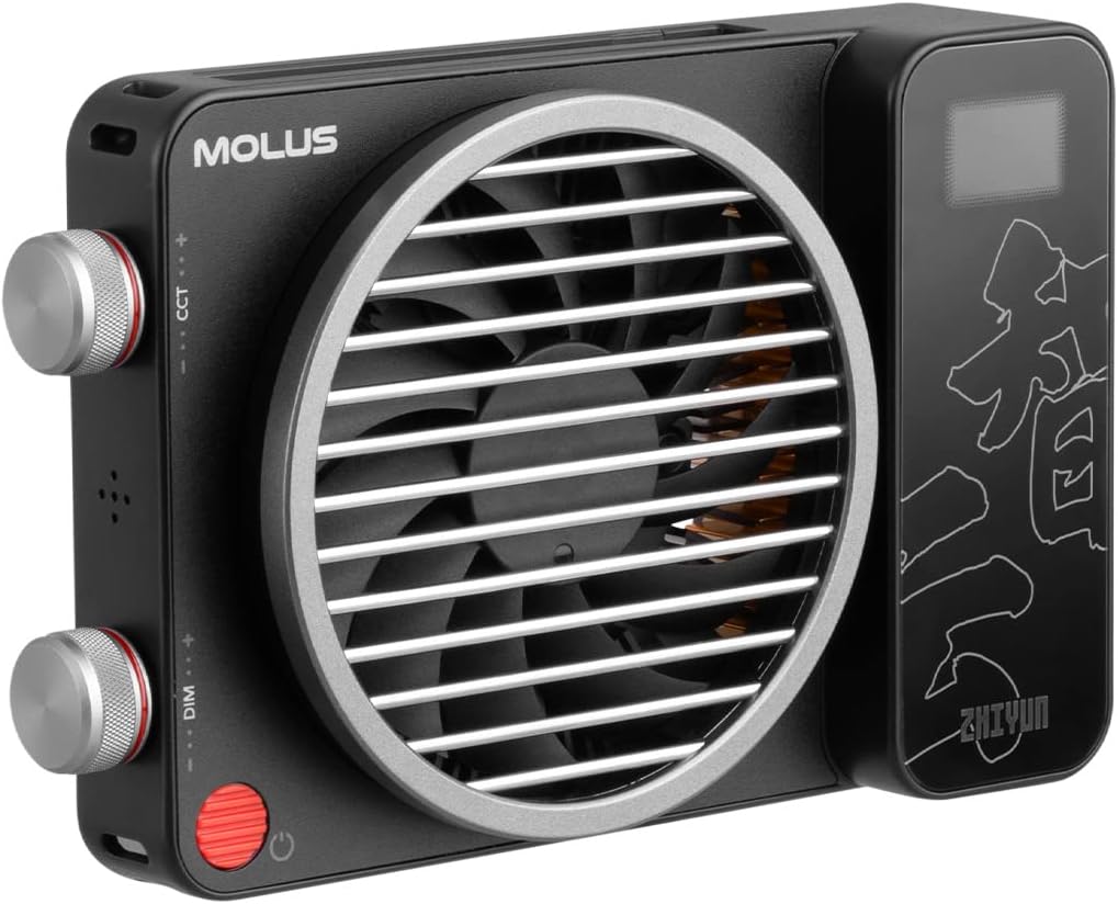 Zhiyun Molus X100 Pro – Kit de 100W Bicolor con Batería Grip, Softbox y Maleta de Transporte