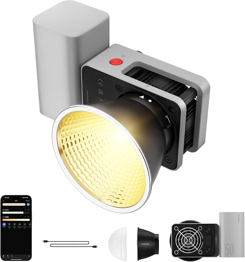 Foco LED COB Portátil Zhiyun CINEPEER CX50 Bi-Color (50W)