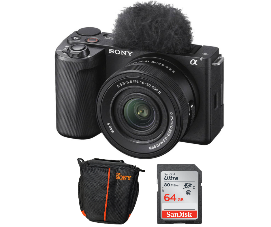 Sony ZV-E10 II 4K | Lente 16-50 mm + Memoria 64 GB + Bolso – EOA Tecnología