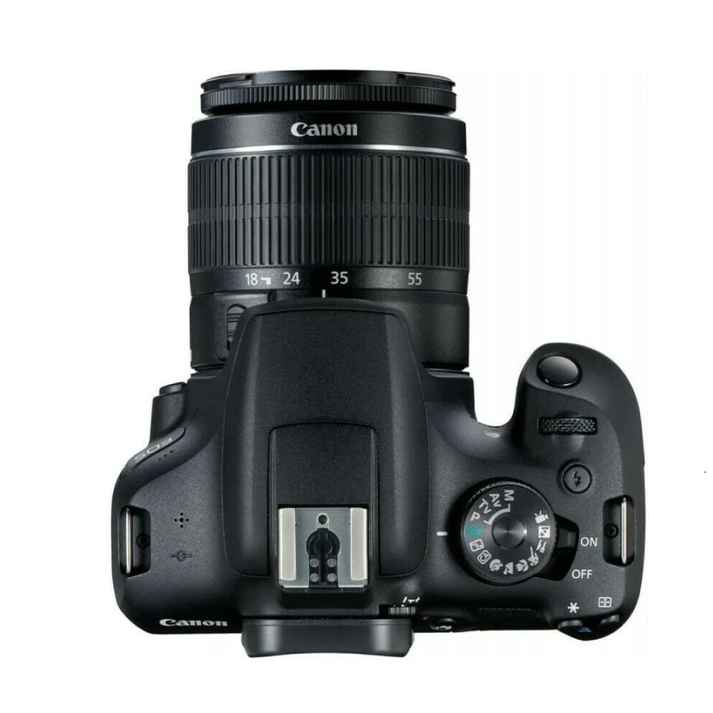 Cámara Canon EOS 2000D Kit 18-55mm IS II + Memoria de Alta Velocidad + Estuche Profesional