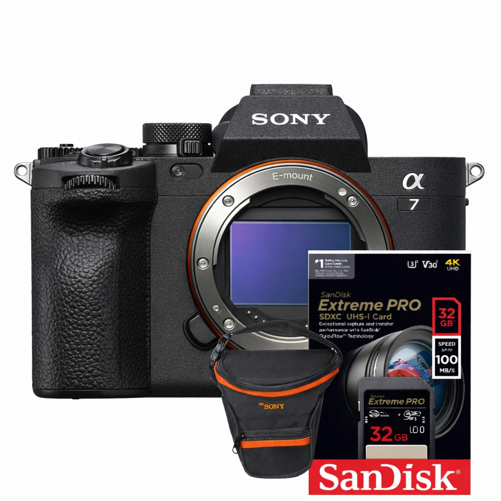 Cámara Sony 7 IV Cuerpo + Memoria + Estuche