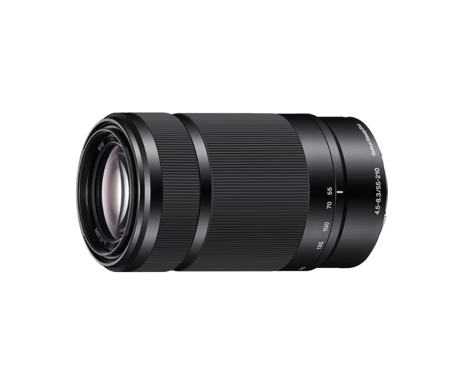 Sony Lente Sony 55-210 | Lente Nitidez y Bokeh Suave – AF Rápido | Revestimiento Multicapa – EOA Tecnología