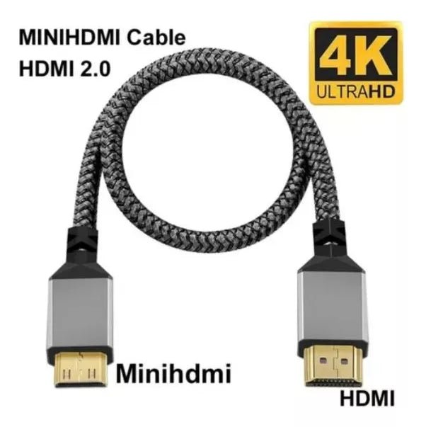Cable HDMI a Mini HDMI 4K - 1 Metro de Alta Velocidad para Video Profesional