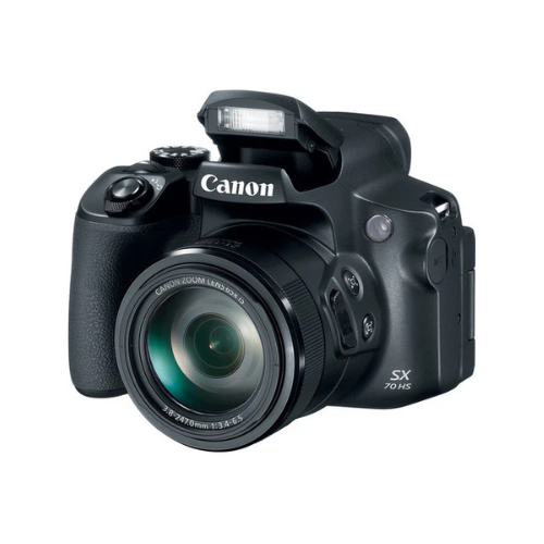 Cámara Canon PowerShot SX70 HS – Superzoom Óptico de 65x, Sensor de 20.3 MP, Video 4K y Procesador DIGIC 8
