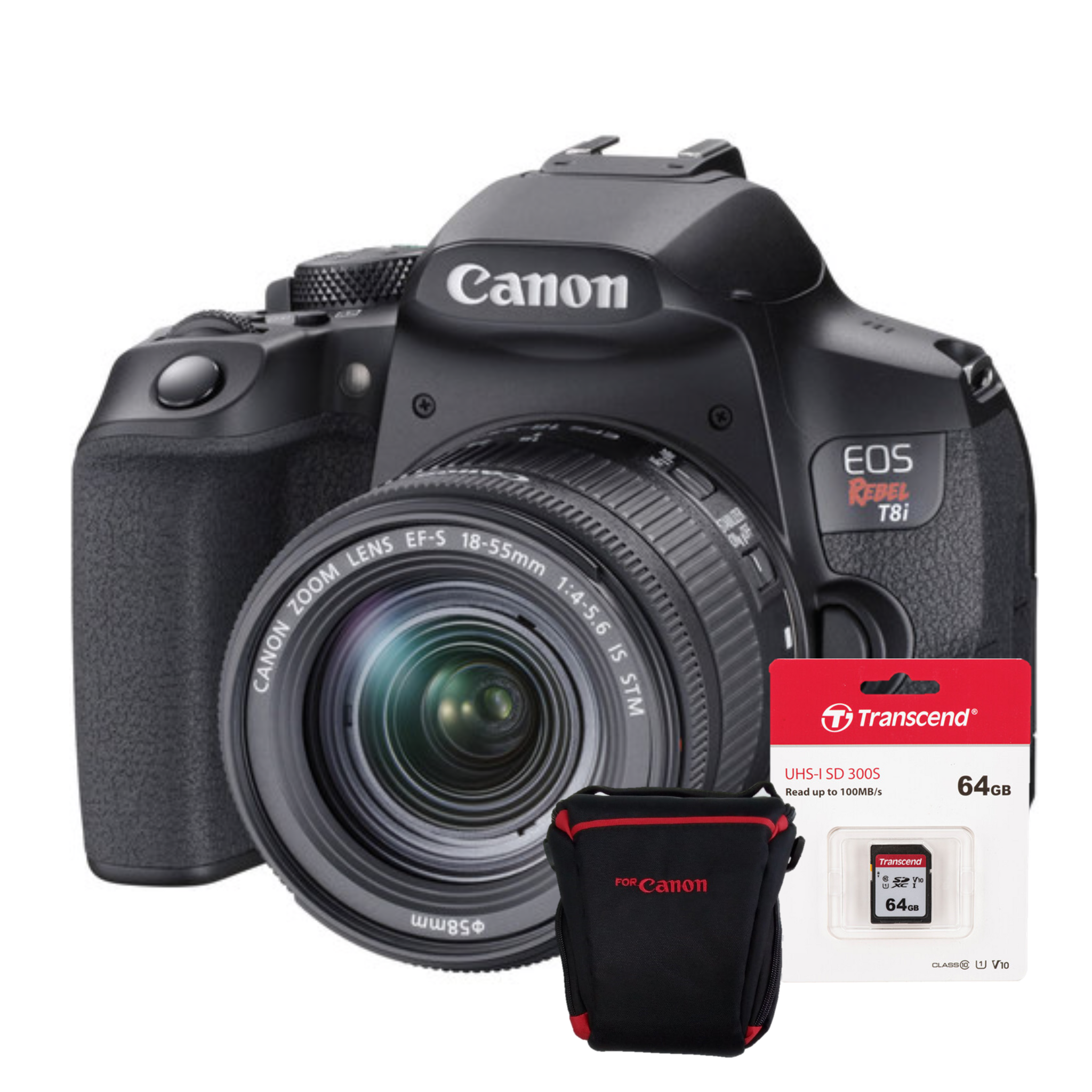 Combo Cámara Canon T8I KIT 18-55 + Memoria 64GB + Estuche