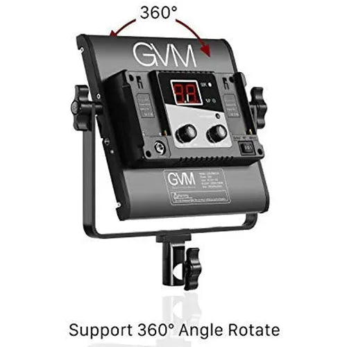 Kit de Iluminación GVM 480LS – Paneles LED Profesionales Bicolor con Control por App y Estructura de Metal