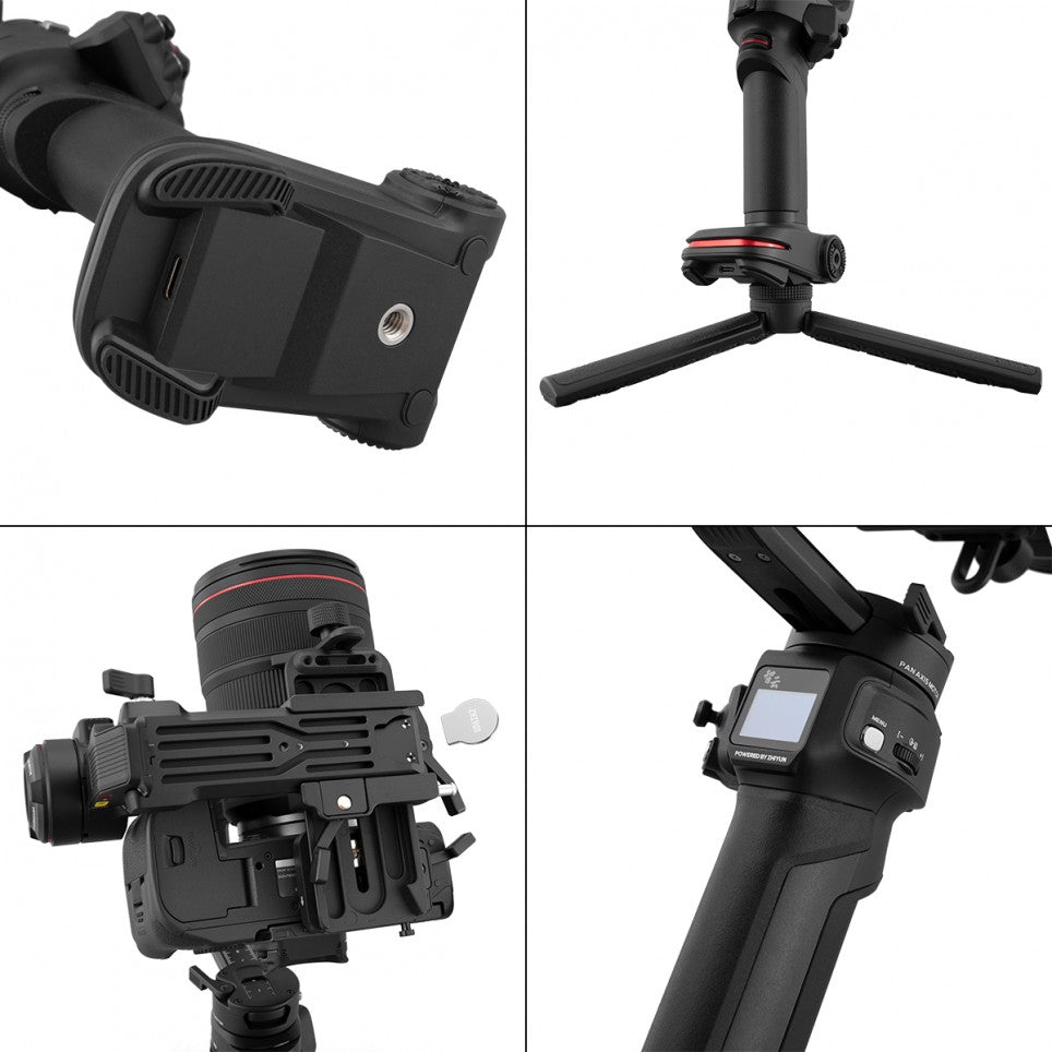 Estabilizador Zhiyun-Tech Weebill 3 – Gimbal Profesional de 3 Ejes con Micrófono y Luz LED Integrados para Cámaras Mirrorless y DSLR