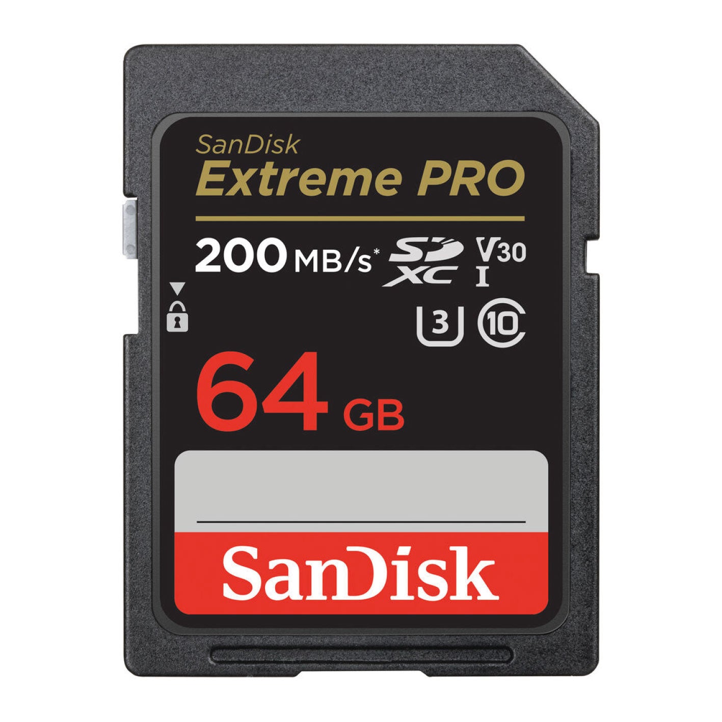 Memoria SanDisk Extreme Pro 64GB SDXC – Alta Velocidad 200MB/s, Clase V30 para Video 4K UHD