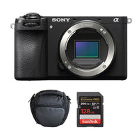 Sony a6700 4K Cámara Mirrorless Solo Cuerpo + Memoria 128Gb de 200Mb/s + Bolso