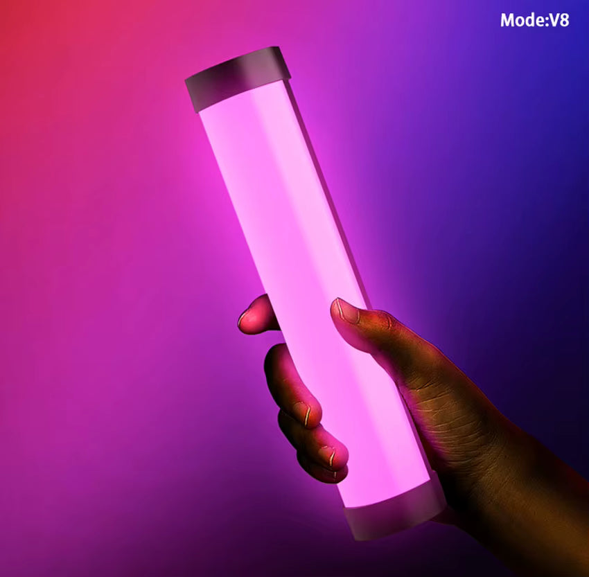 Barra de Luz Portátil Luxceo V8 RGB LED – Iluminación Creativa