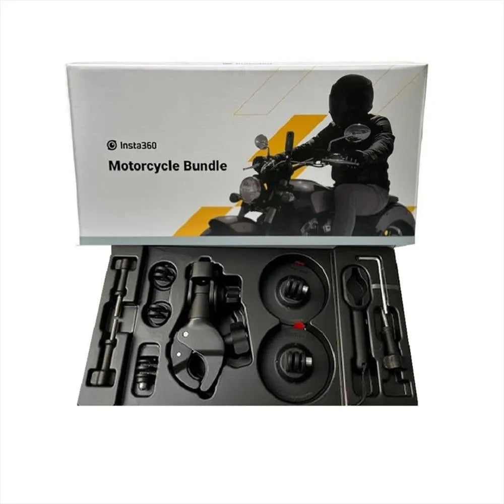 Kit de Montaje para Motocicleta Insta360 (Motorcycle Bundle) – Soporte Reforzado para Manillar y Espejo