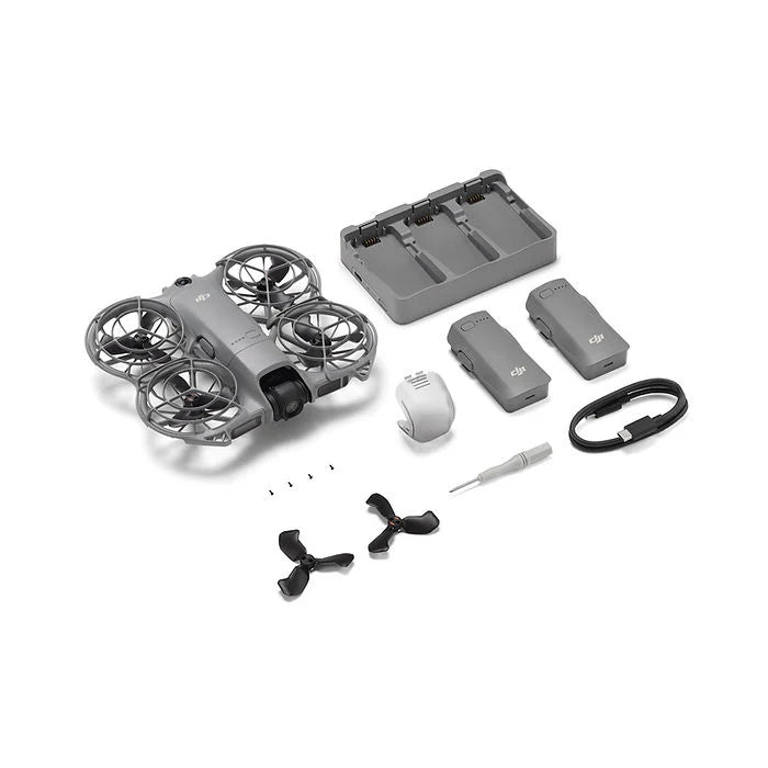DJI Neo 2 Combo (Sin Control Remoto) – Drone Ultraportátil 4K con IA, 3 Baterías y Hub de Carga