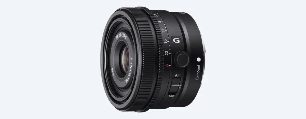 Lente Sony FE 24mm f/2.8 G – Objetivo Gran Angular Compacto Serie G de Alta Resolución y Enfoque Rápido para Montura E