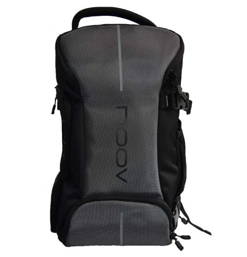 Morral O Estuche Fotografico Noov Con Bolsa Impermeable Gris Oscuro