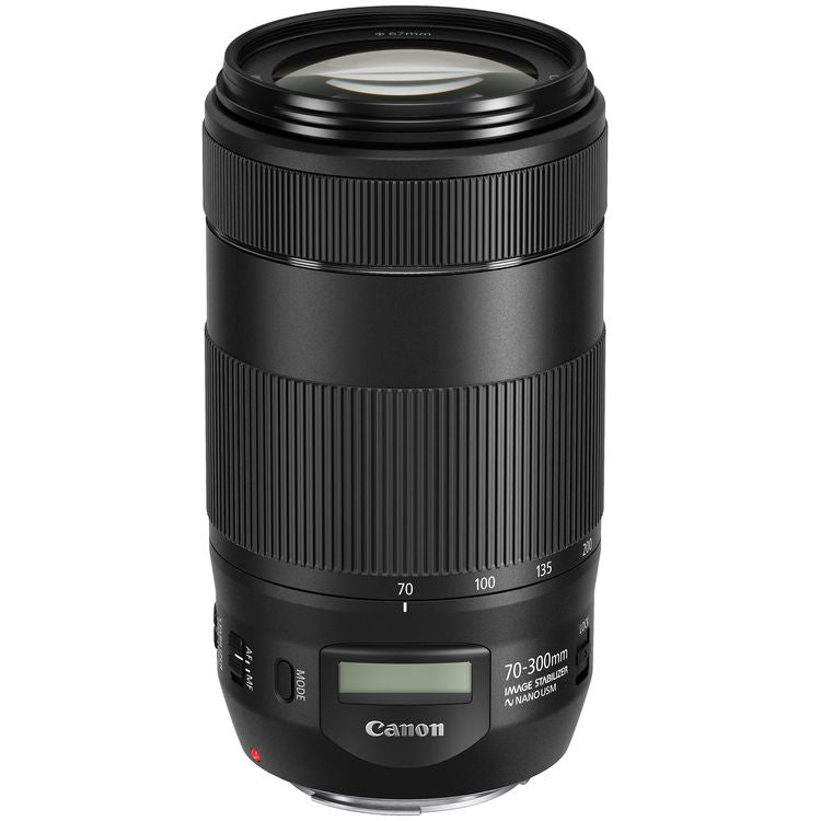 Lente Canon EF 70-300mm f/4-5.6 IS II USM – Teleobjetivo Zoom de Alta Velocidad con Pantalla Digital y Estabilizador para Cámaras DSLR
