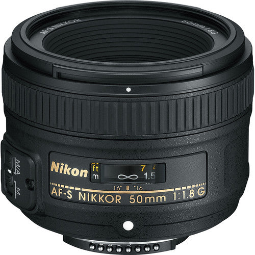 Lente Nikon AF-S NIKKOR 50mm f/1.8G – Objetivo Fijo de Alta Luminosidad y Nitidez Superior para Cámaras DSLR Full Frame y DX