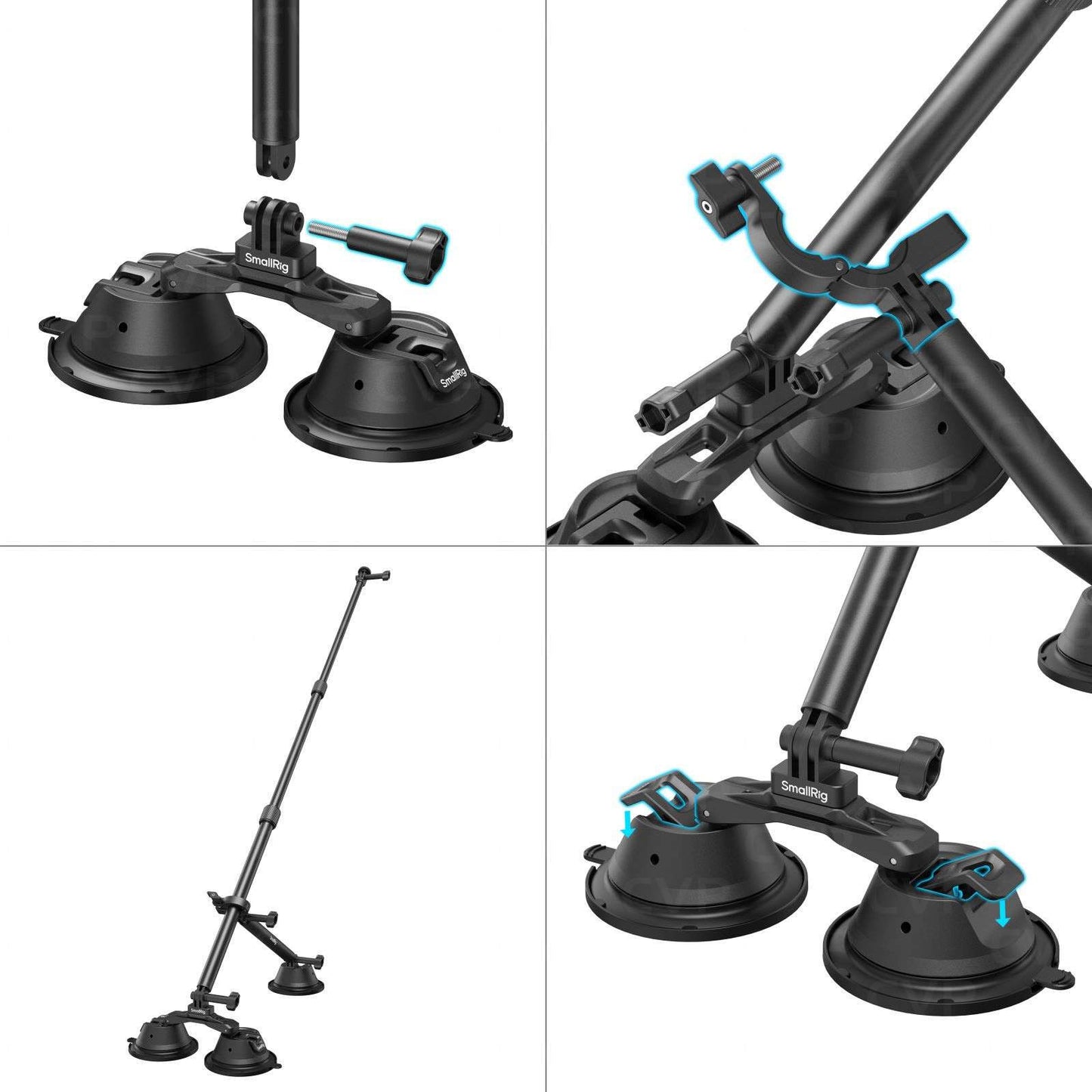 SmallRig Ventosa 4380 – Montaje seguro para cámaras y accesorios