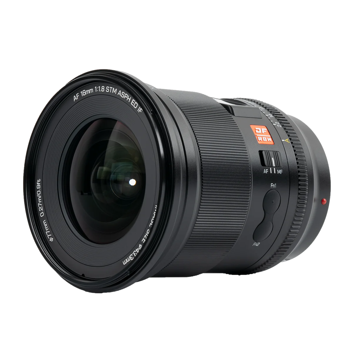 Lente Viltrox AF 16mm f/1.8 FE para Sony E – Ultra Gran Angular Profesional con Pantalla LCD