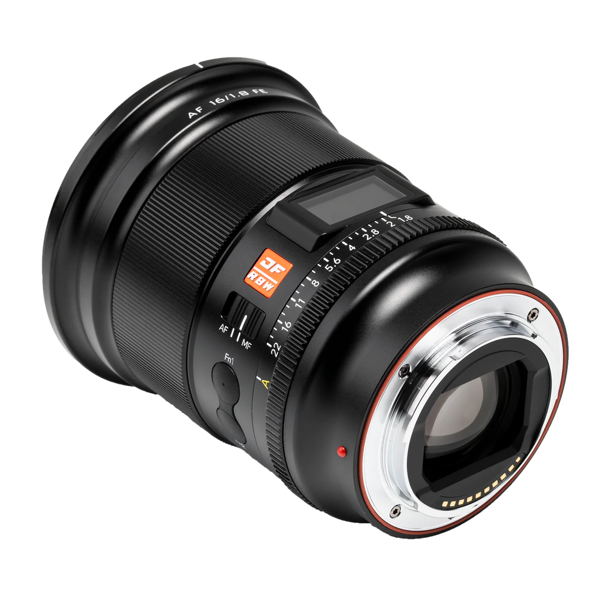 Lente Viltrox AF 16mm f/1.8 FE para Sony E – Ultra Gran Angular Profesional con Pantalla LCD