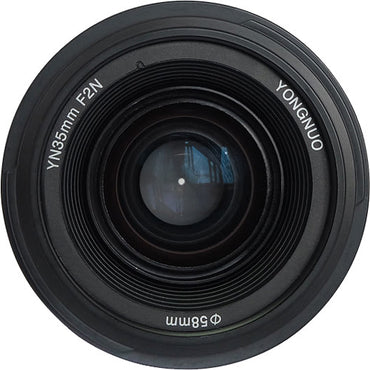 Lente Yongnuo YN 35mm f/2 para Nikon F – Objetivo Gran Angular Luminoso, Enfoque Automático y Nitidez Profesional