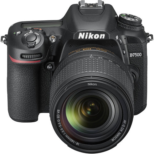 Combo Cámara Nikon D7500 + Lente 18-140 + Memoria 64GB + Estuche