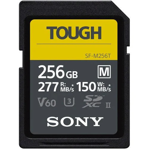 Memoria Sony SF M Series TOUGH 256GB V60 | Tarjeta SD de Alta Resistencia