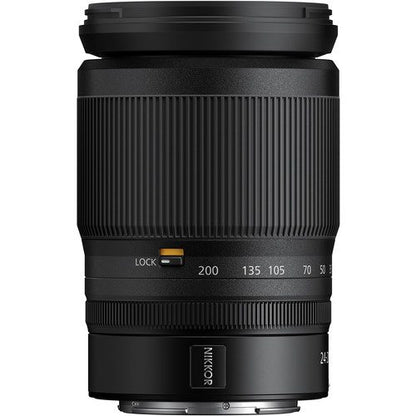 Lente Zoom Todo en Uno Nikon NIKKOR Z 24 200mm f4 6.3 VR | Objetivo Todoterreno de Formato Completo para Viajes, Fotografía de Paisajes y Producción de Video Profesional