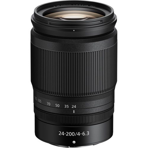 Lente Zoom Todo en Uno Nikon NIKKOR Z 24 200mm f4 6.3 VR | Objetivo Todoterreno de Formato Completo para Viajes, Fotografía de Paisajes y Producción de Video Profesional
