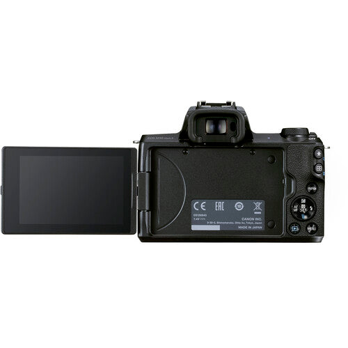 Combo Cámara Canon EOS M50 Mark II Kit 15-45 + Memoria 64GB + Estuche