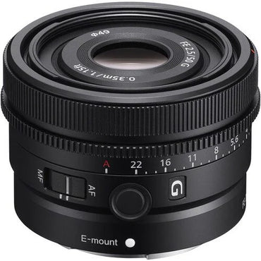 Lente Sony FE 50mm f/2.5 G – Objetivo Fijo Compacto Serie G de Alta Resolución, Enfoque Rápido y Construcción de Aluminio