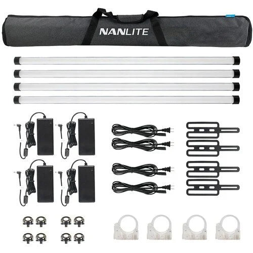 Nanlite PavoTube II 30XR RGBW Kit 4 Tubos LED | Control CRMX Profesional 120cm