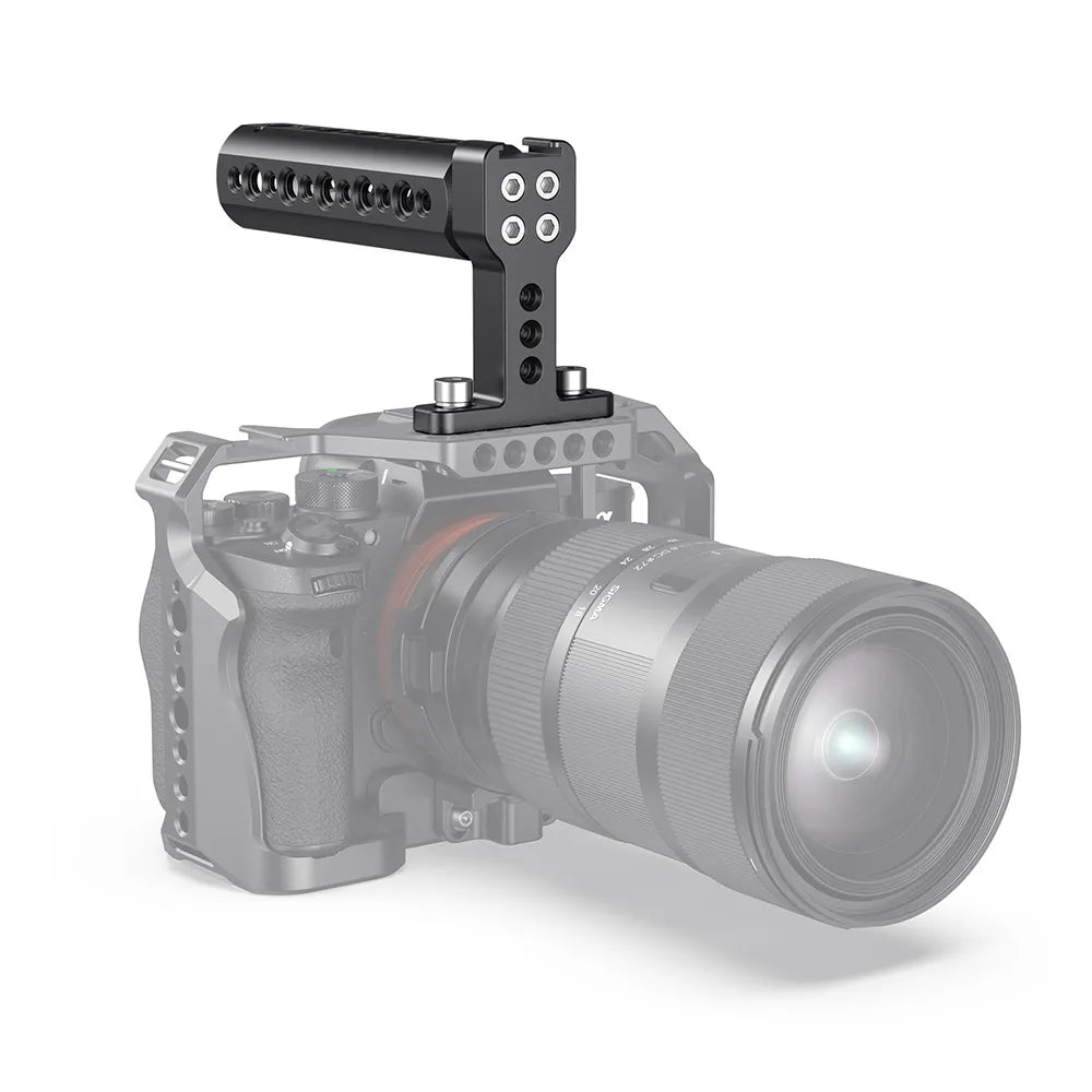 Mango Superior SmallRig 1638c con Zapata Fría | Empuñadura de Cámara Profesional