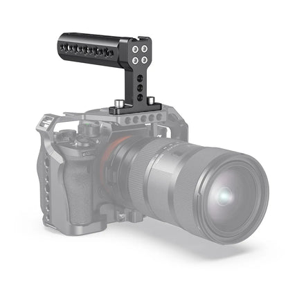 Mango Superior SmallRig 1638c con Zapata Fría | Empuñadura de Cámara Profesional
