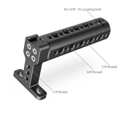 Mango Superior SmallRig 1638c con Zapata Fría | Empuñadura de Cámara Profesional