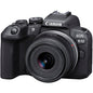 Cámara Canon EOS R10 Mirrorless Kit 18-45mm f/4.5-6.3 IS STM – Velocidad y Precisión 4K